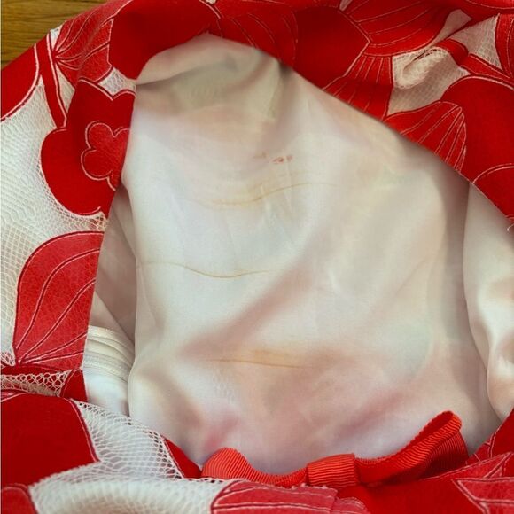 Talbots red/pink/white formal sleeveless dress NWT - Picture 7 of 7